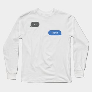 Korean Slang Chat Word ㄱㅅ Meanings - Thanks Long Sleeve T-Shirt